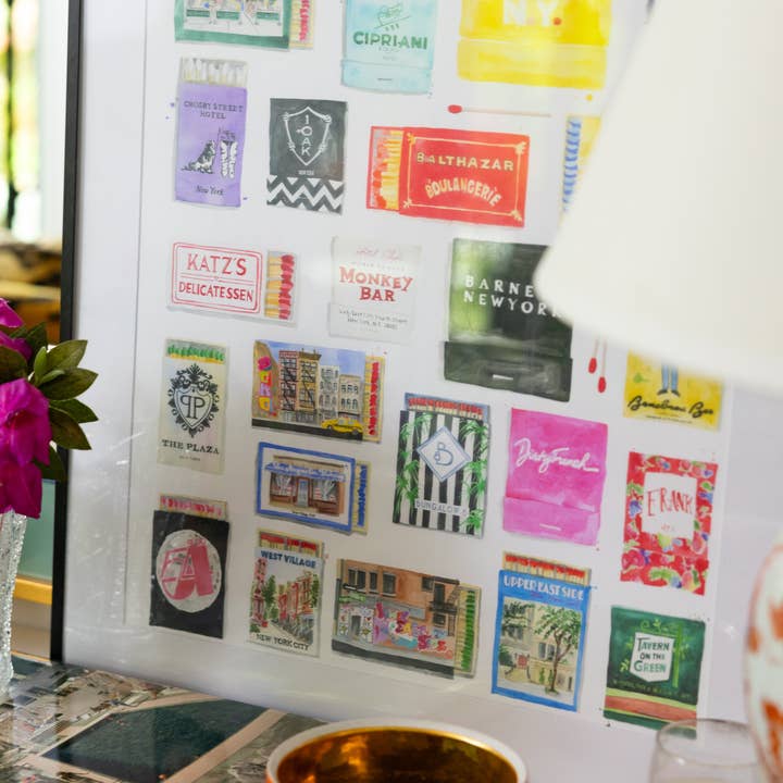 Furbish Studio - Wholesale Art Print - NYC Collection Matchbook Art Print2