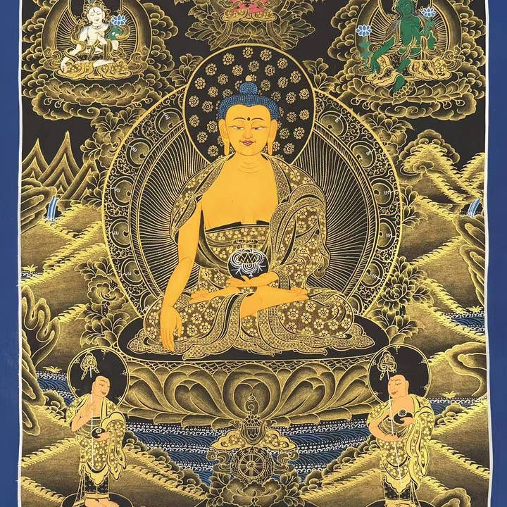 Shakyamuni Boeddha Thangka voor wholesale door Art Of Tibet