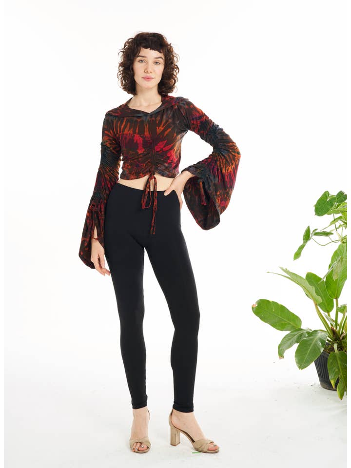 Kathmandu Imports - Wholesale Hoodie - Women's - Cropped Hoodie Top (TH-1793)9