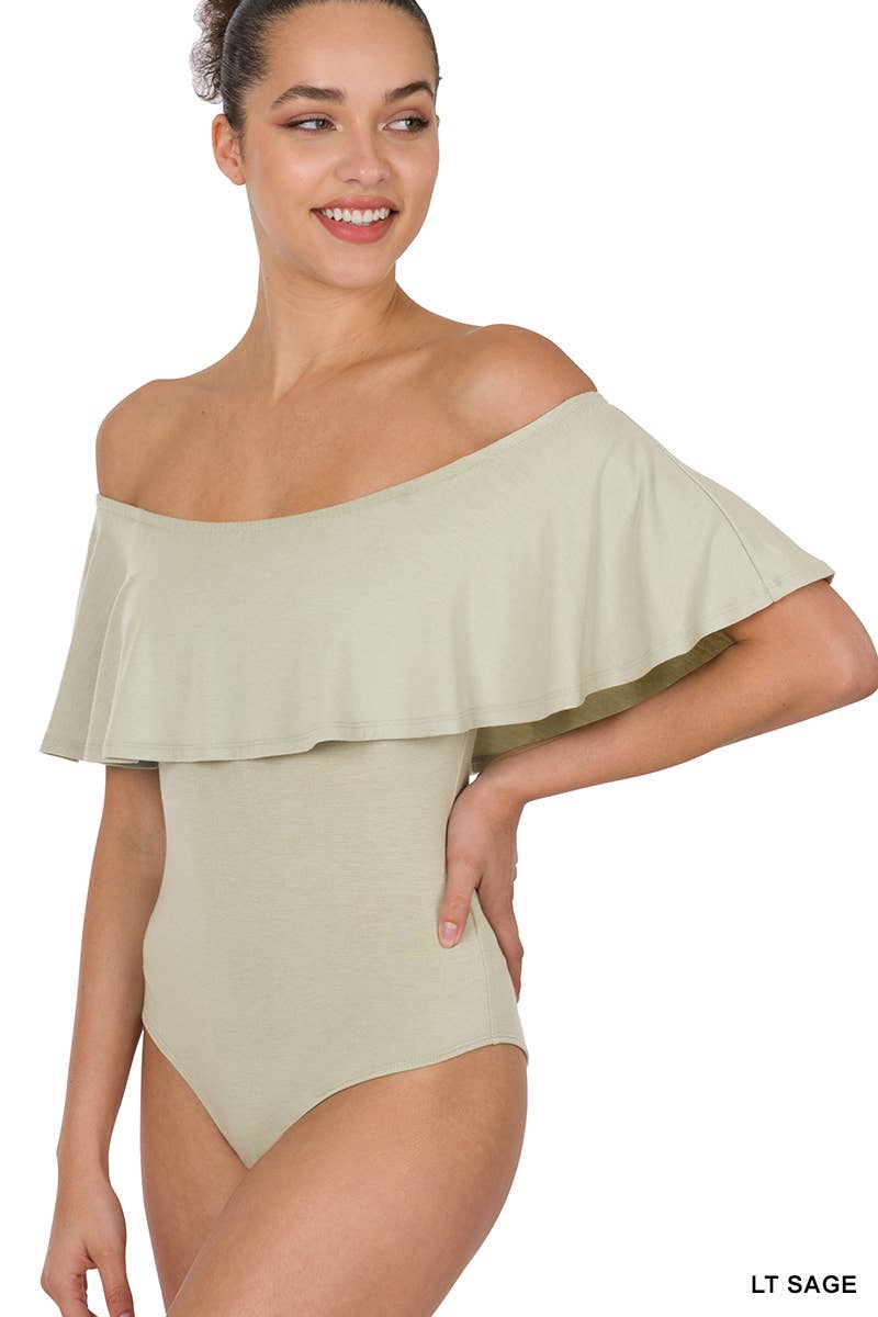 Vanilla Monkey – wholesale Bodysuit - Dam – Volang Off the shoulder Body3