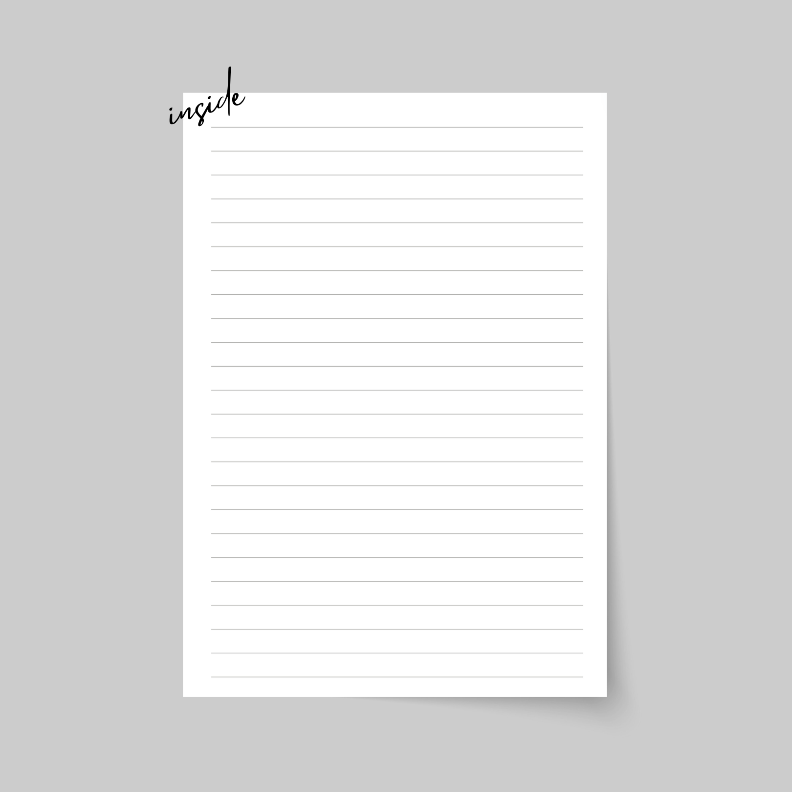 My Hygge Shop - Wholesale Notebook - FAMILY RECIPES, Lined Notebook3