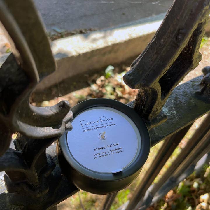 Fern x Flow Soy Candles + Home Fragrance - Wholesale Jar/Filled Candle - Halloween Cauldron Candle, Ceramic Soy Candle & Decor - 10oz9