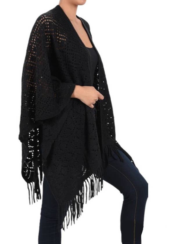 Ladies Poncho for wholesale by DK Hawaii