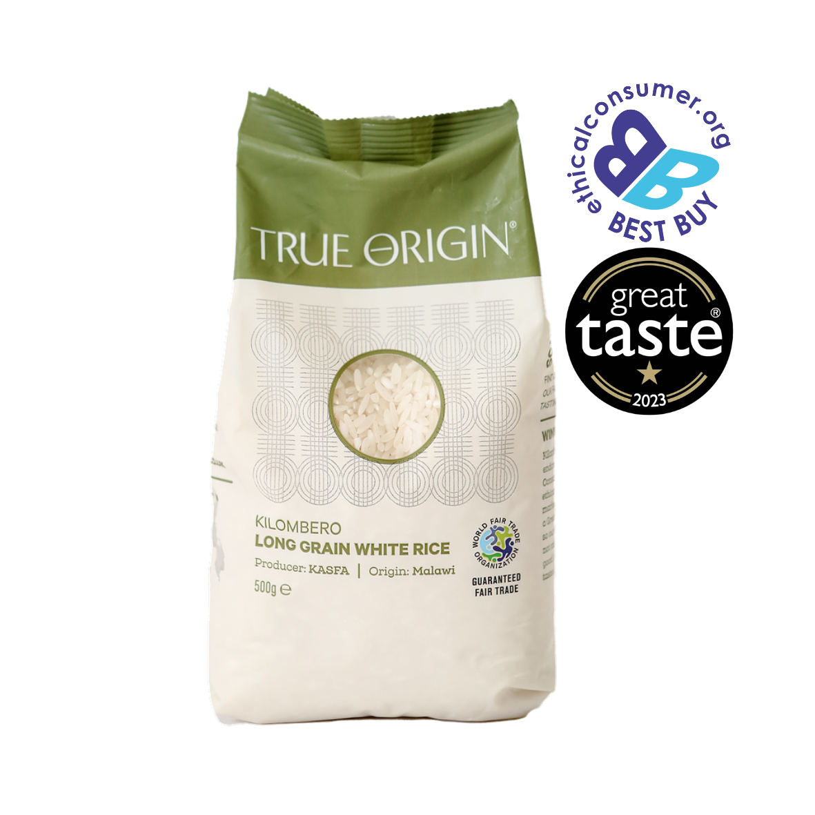 True Origin Foods – wholesale Rice – Kilombero White Long Grain Rice (500g)0