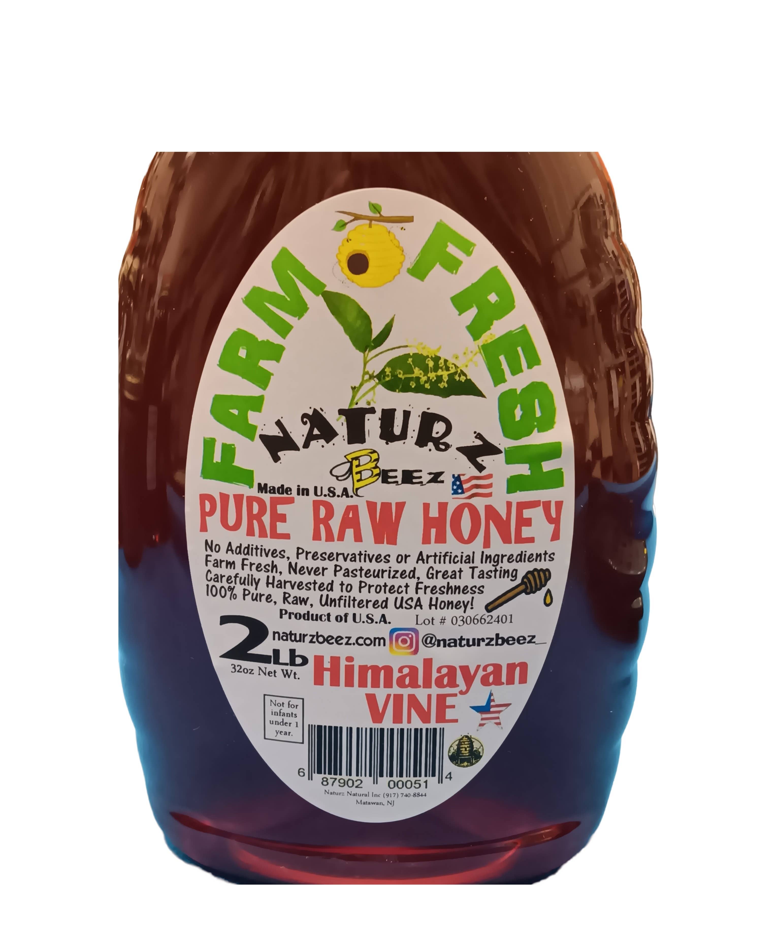 Naturz Beez - Wholesale Honey - RAW HONEY HIMALAYAN VINE 2LB 907g Squeeze Bottle 100% PURE7