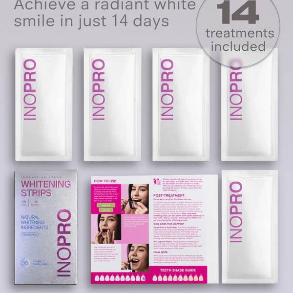 Inopro - Wholesale Teeth Whitener - Green Whitening Strips (21 Treatments)1