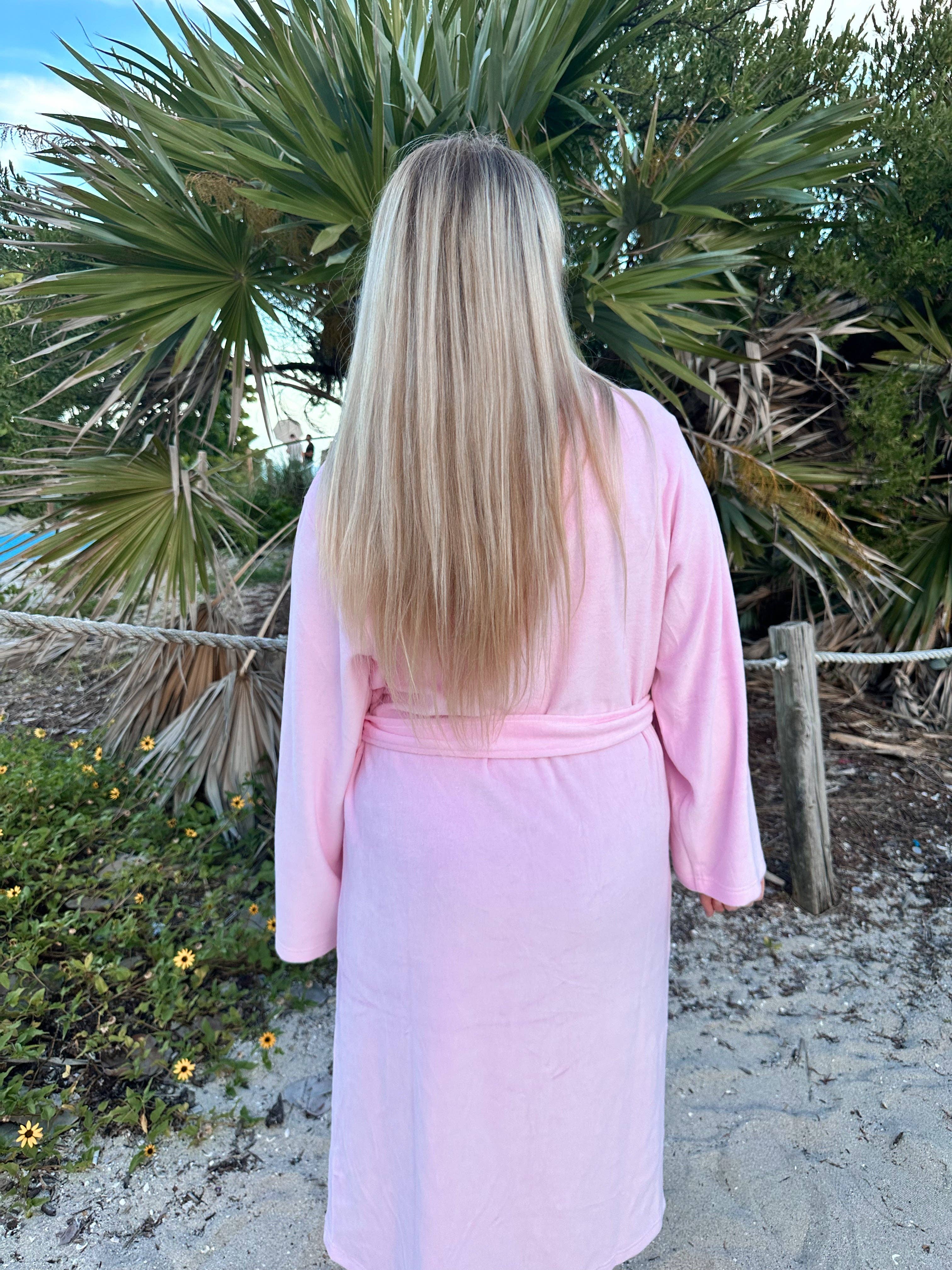 Sunkissed Coconut - Wholesale Robe - Women's - Light Pink Dream Hotel Robe1