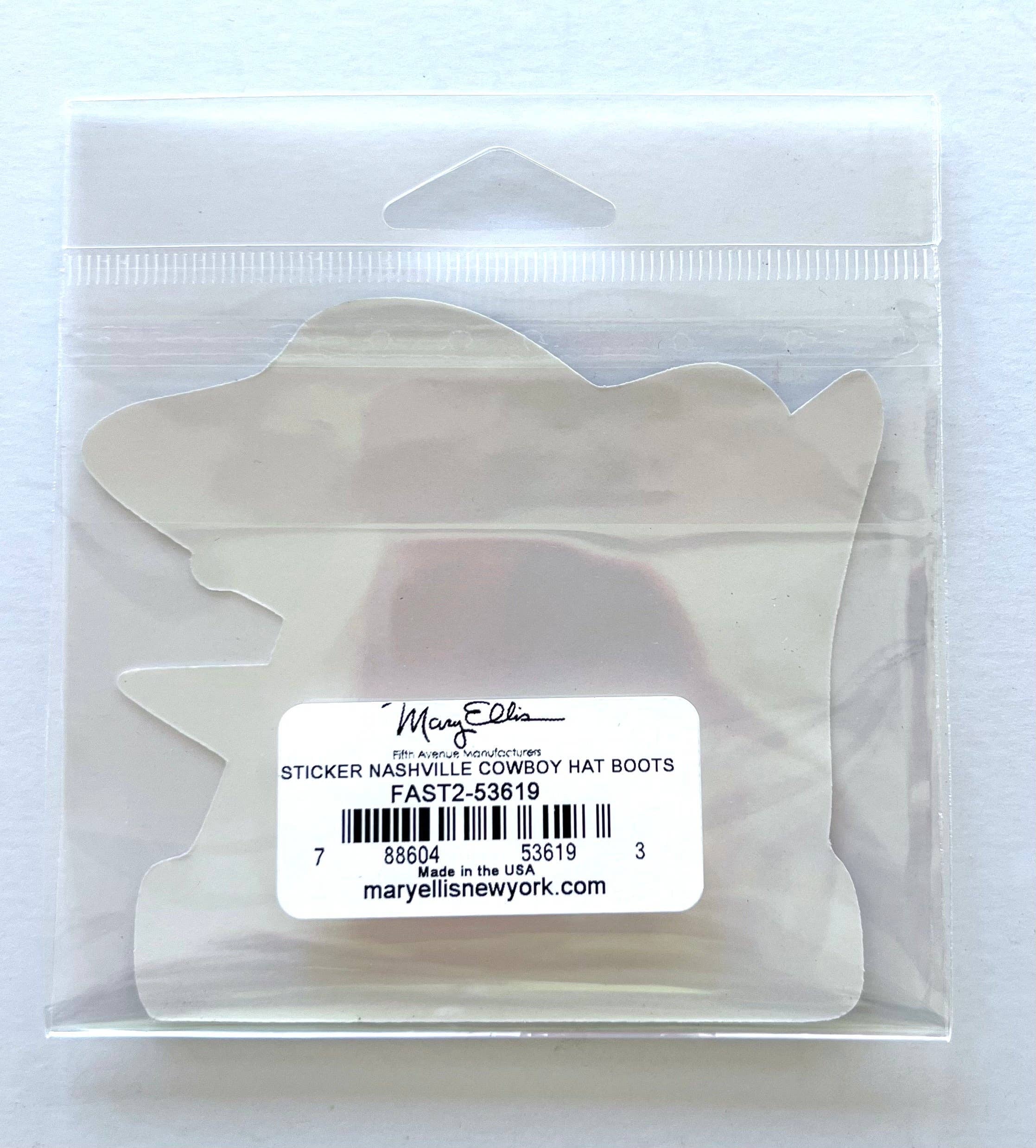 Mary Ellis - Wholesale Sticker - Nashville Cowboy Hat Boots Sticker | Nashville Souvenir2