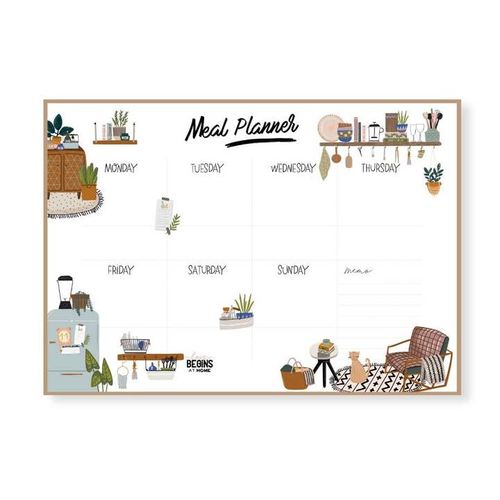 Bloc-notes Homie Meal Planner pour la vente par Aire Avenue