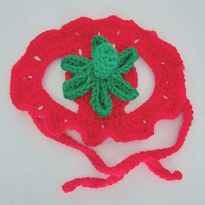 Glitter Ghost Clothing and Accessories – Engroshandel Hundehat - Hund – Hæklet Jordbærhue - Kattehjelm - Pet Hat4