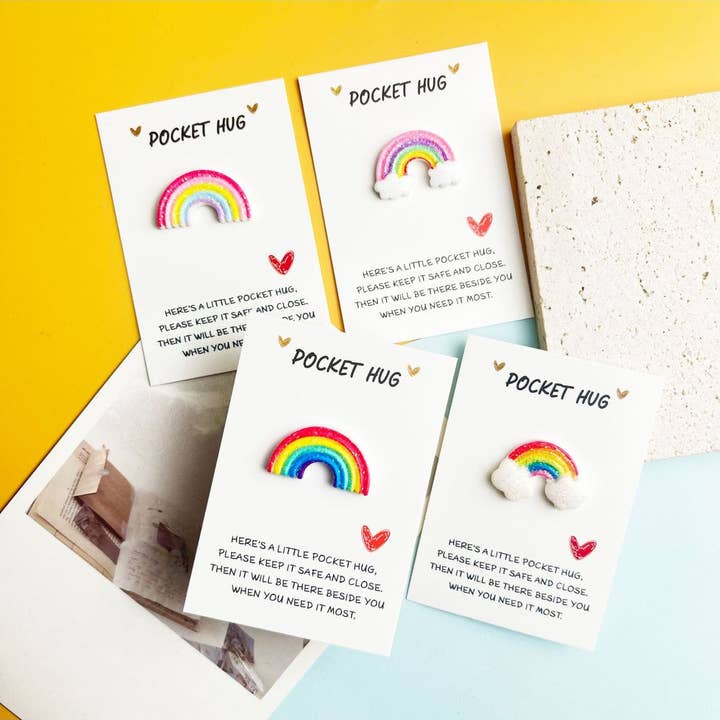 Taphug - Pocket Hug Mini Rainbow Emotional Support Thank You Gift for wholesale by Magia Design