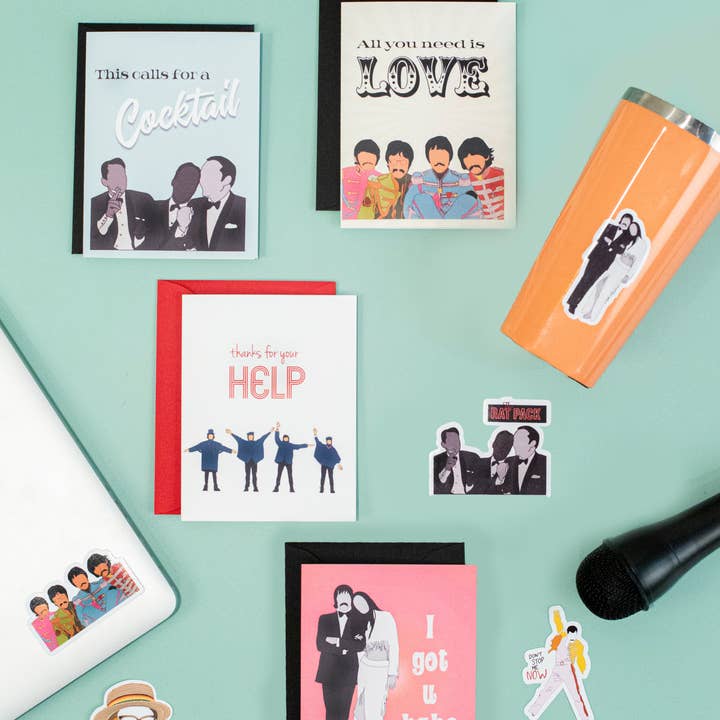 Mod Lounge Paper Company - Wholesale Valentine's Day Card - I Got You Babe Sonny & Cher Inspired Pop Icon Love Card