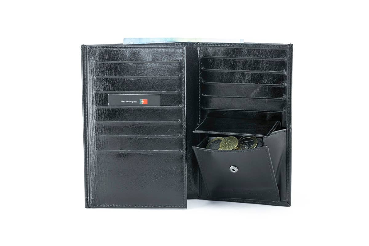 Lupel & Rubre - Vendita all'ingrosso Porta carte - Unisex - Portafoglio in Pelle e Alluminio Anti-RFID1