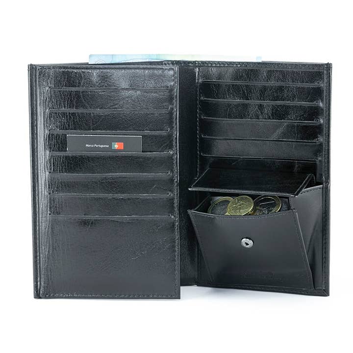 Lupel & Rubre - Wholesale Card Holder - Unisex - Leather Document Holder with Coin Pocket and Anti-RFID1