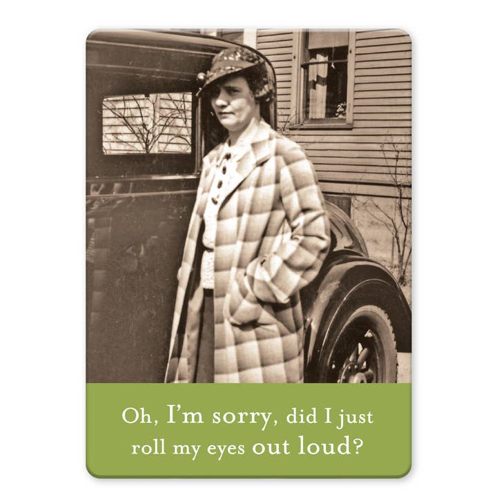 Roll My Eyes Magnet for wholesale by Shannon Martin Design