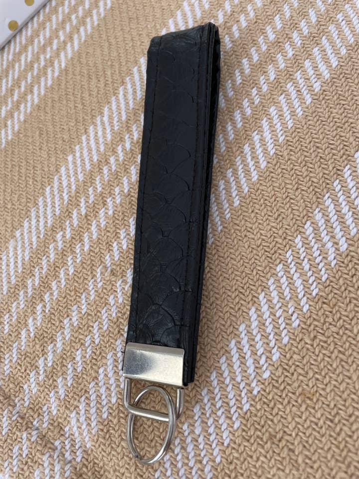 Black Scaled Keychain/Wristlet for wholesale by BigLotus Boutique