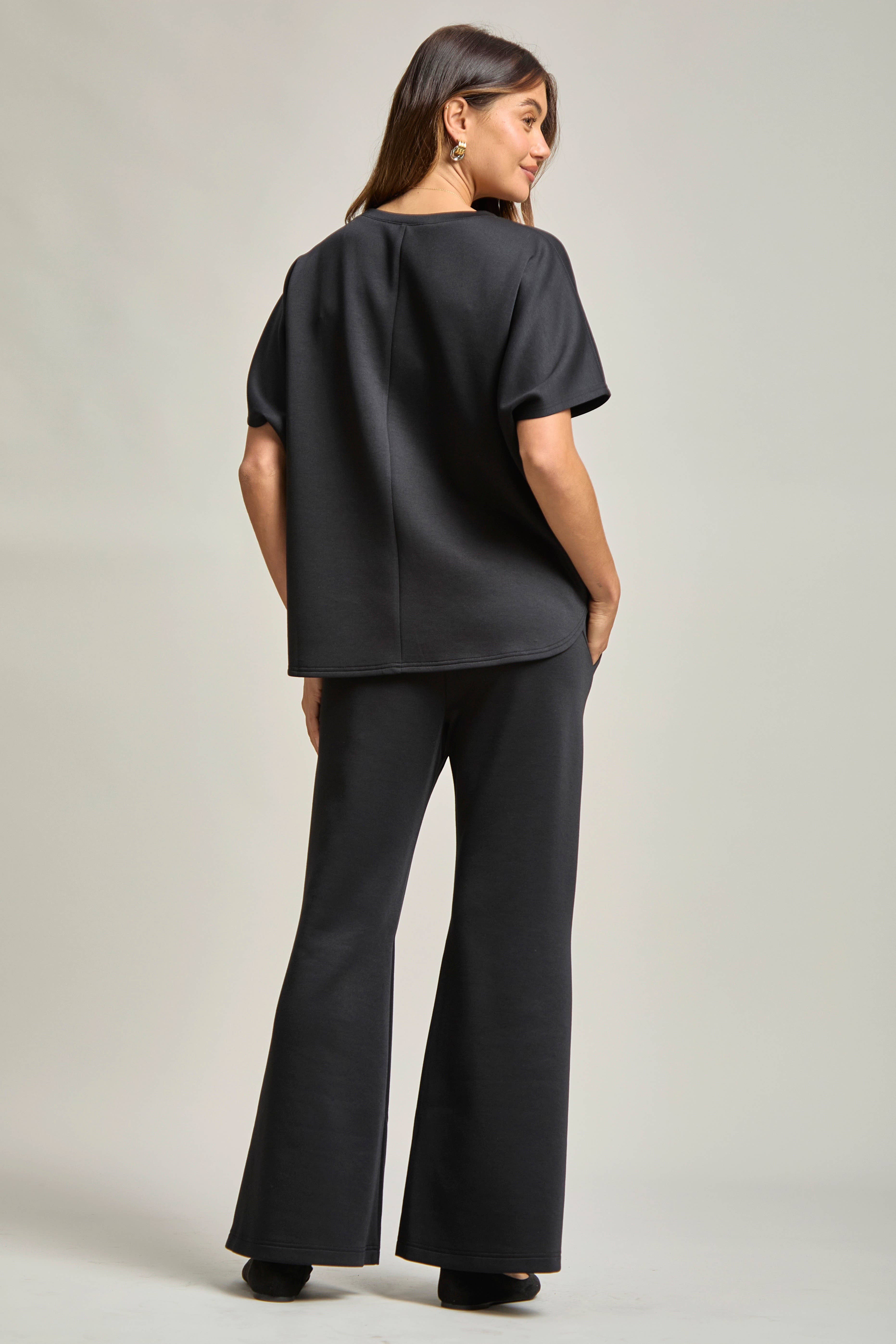 Dear Scarlett – wholesale Lounge set – Women's – Poncho Top + Bell Bottom Modal Set20