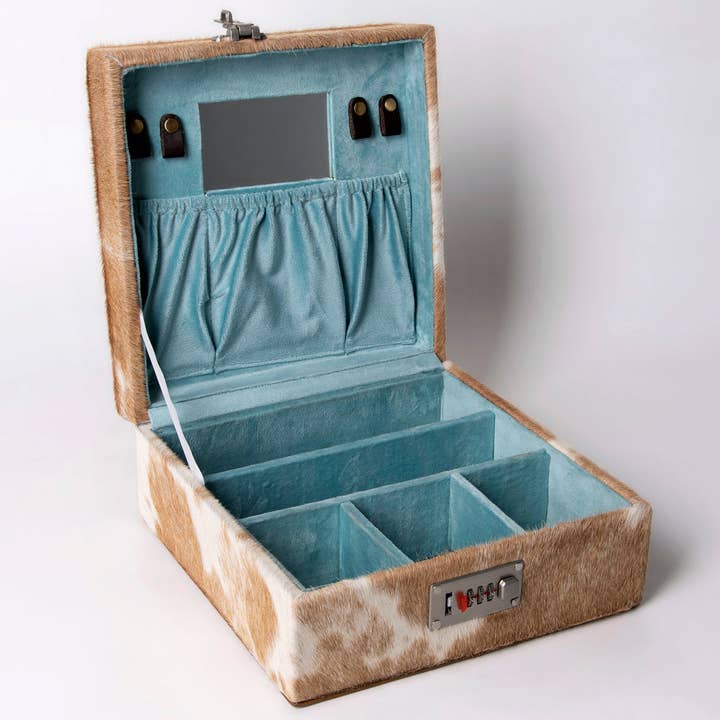 LS Western - Wholesale Jewelry Box/Organizer - ADBGA325 Jewelry Case Genuine Western Leather Women Bag