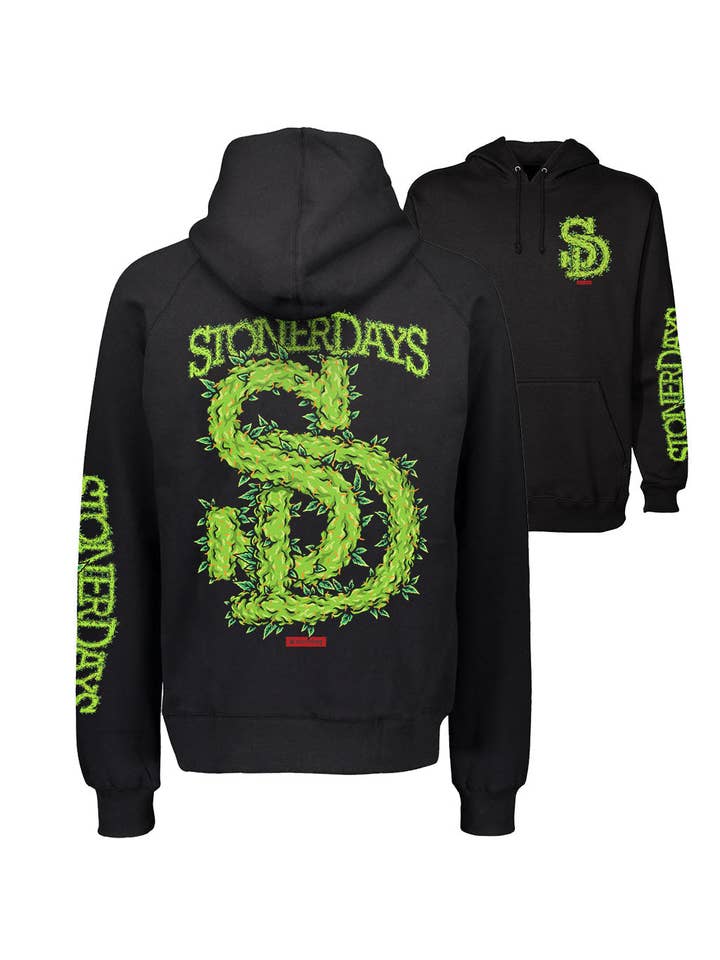 StonerDays Apparel – wholesale Hoodie - Unisex – SD Leafy Logo Hoodie