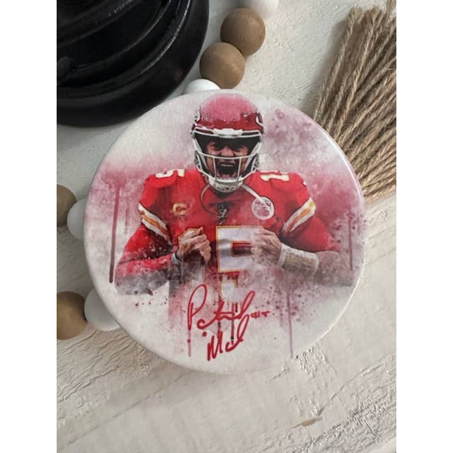 Dogwood Graphics & Design - Wholesale Coasters - Patrick Mahomes Chiefs Ceramic Coasters