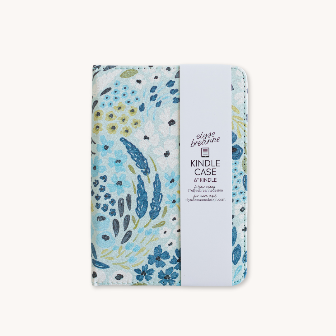 Elyse Breanne Design – Engroshandel Taske til bærbar computer/tablet - Dame – Vandfald Blomstret Kindle Etui | Bogelskere & Læsning0