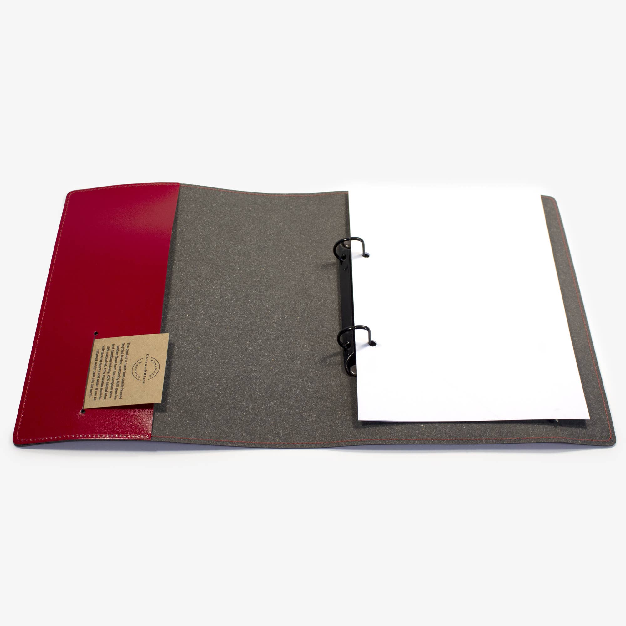 Corban & Blair - Vente Classeurs - Classeur à anneaux A5 en cuir écologique10