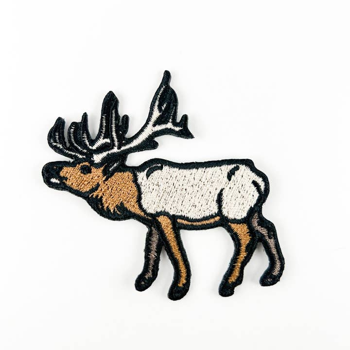 Field Trip Threads - Wholesale Patch - Elk Embroidered Iron On Patch Hunting Outdoors Camo Animal