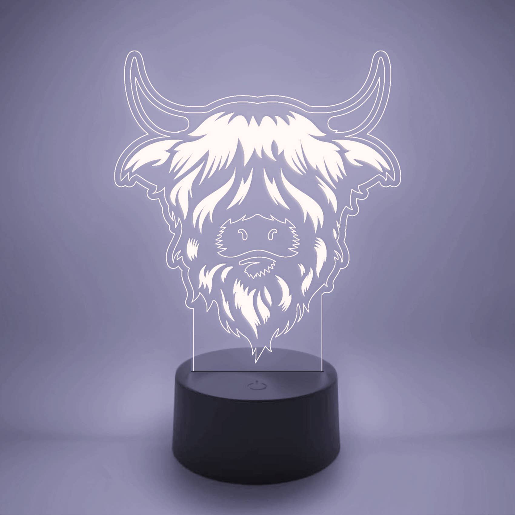 The 308 Collective - Vente Lampes d'appoint/de bureau - Lampe LED Highland Cow | Cadeaux pour les éleveurs et les éleveurs8