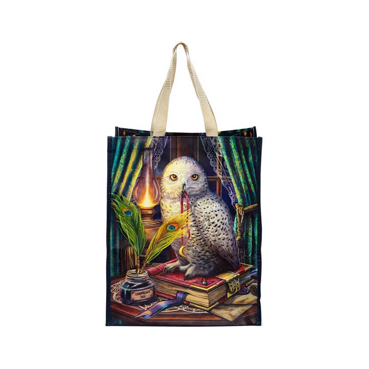 Puckator Ltd – wholesale Grocery/shopping bag – Lisa Parker Guardian of Spells Owl Reusable Shopping Bag3
