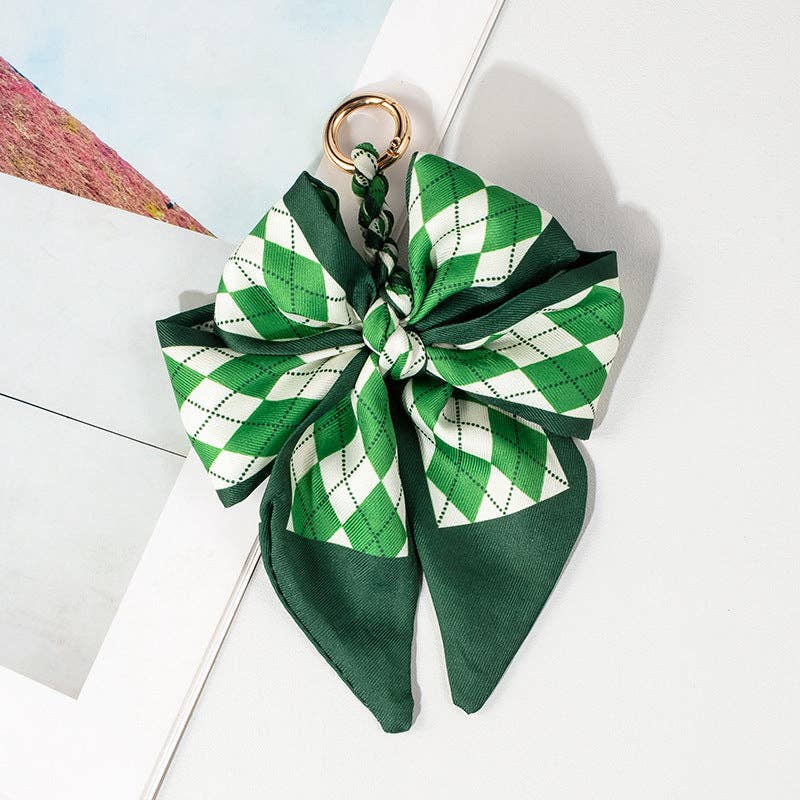 Dipped Shop - Vendita all'ingrosso Accessorio per borsetta - Donna - Ciondolo per Borsa con Fiocco e Stampa di Pizzo Vintage DP25D6765