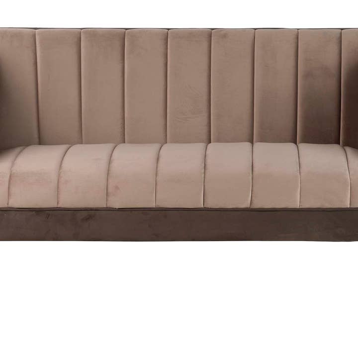 Sofa Fløjl Brun 130x70x74cm for engroshandel hos Garpe Interiores