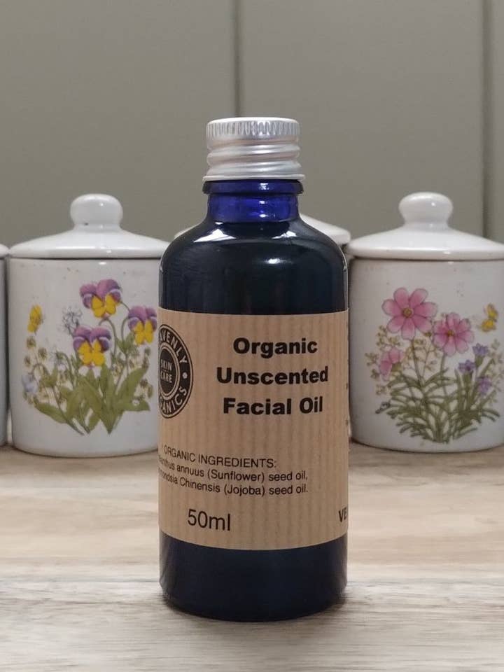 Organic Unscented Facial Oil for wholesale by Heavenly Organics Skin Care
