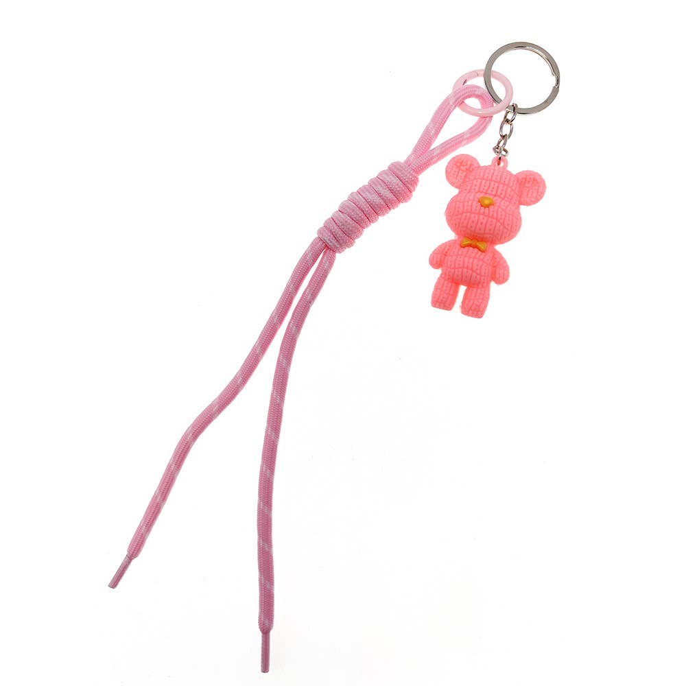 Sensibling Corp. - Wholesale Keychain - Women's - 12PCS - Teddy Bear Rope Tassel Keychains2