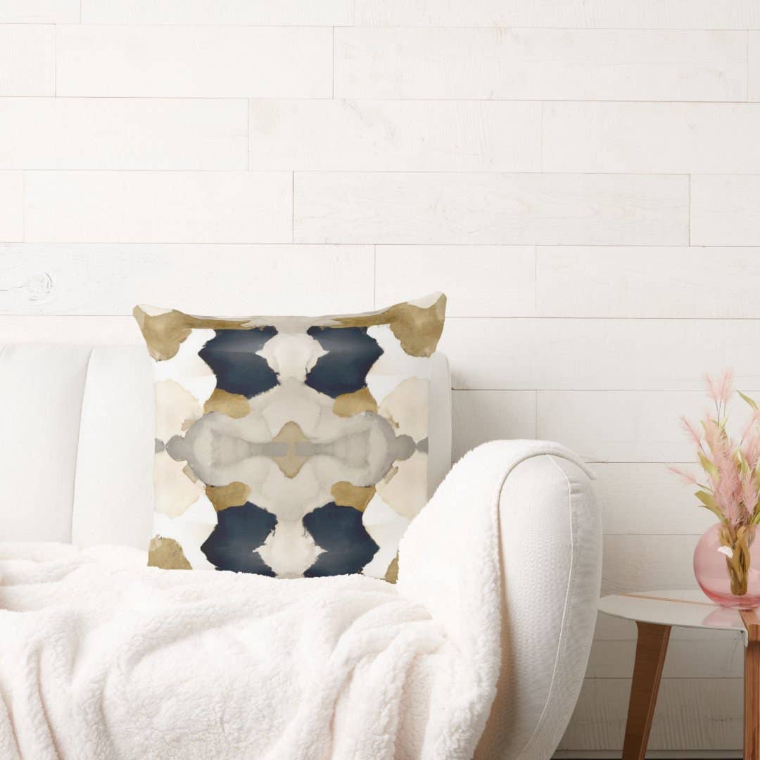 Hound and Hog - Venta al por mayor Cojín decorativo - Cojín decorativo Aiya con arte moderno abstracto y estampado colorido estilo lino boho5