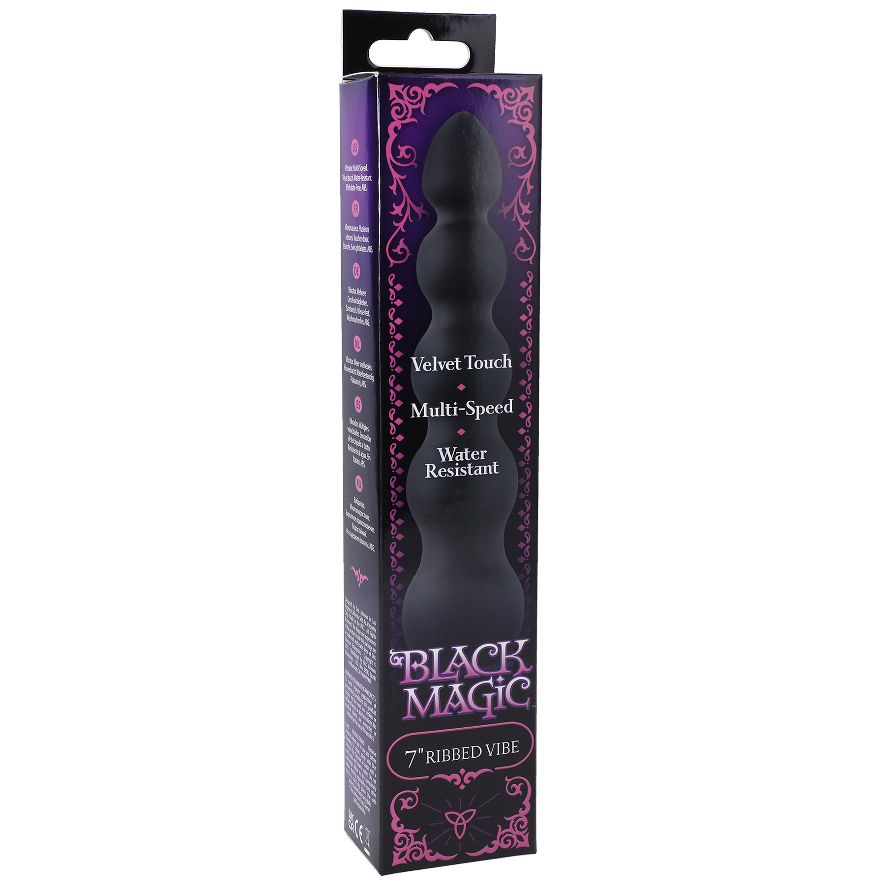 Doc Johnson - Wholesale Sex Toy - Black Magic Ribbed Vibe0
