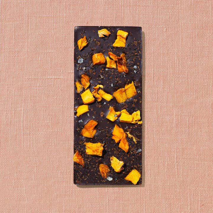 Spring & Mulberry - Wholesale Chocolate Bar - Mango Chili Date-Sweetened Dark Chocolate1
