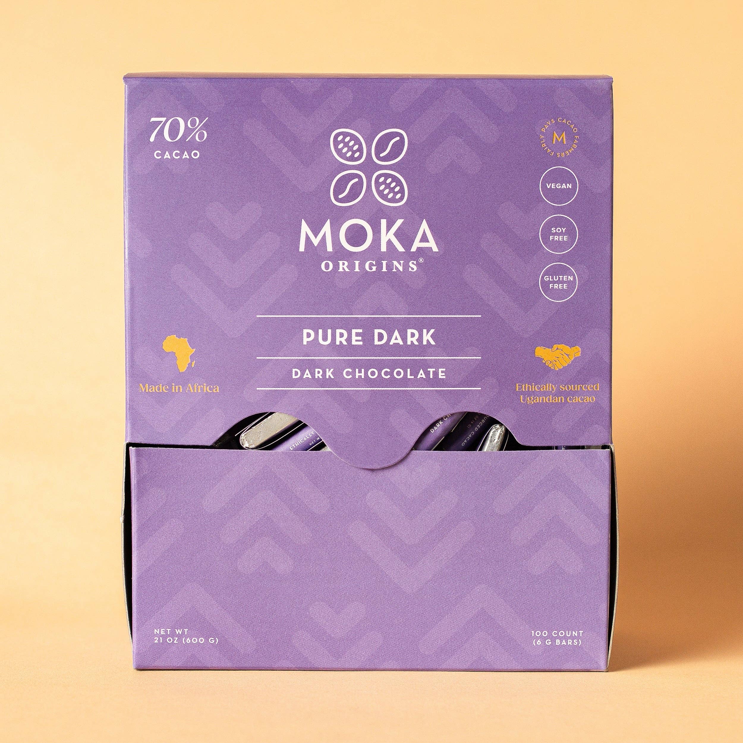 Moka Origins - Wholesale Chocolate Box - Pure Dark Mini Chocolates Box5