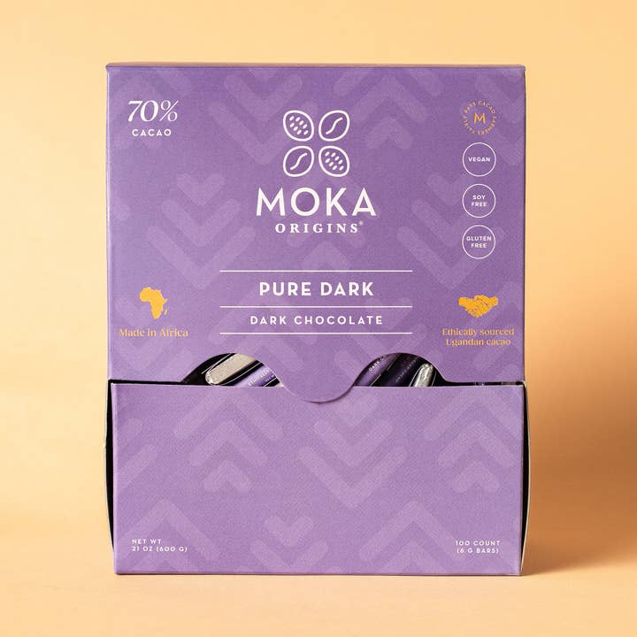 Moka Origins - Wholesale Chocolate Box - Pure Dark Mini Chocolates Box5