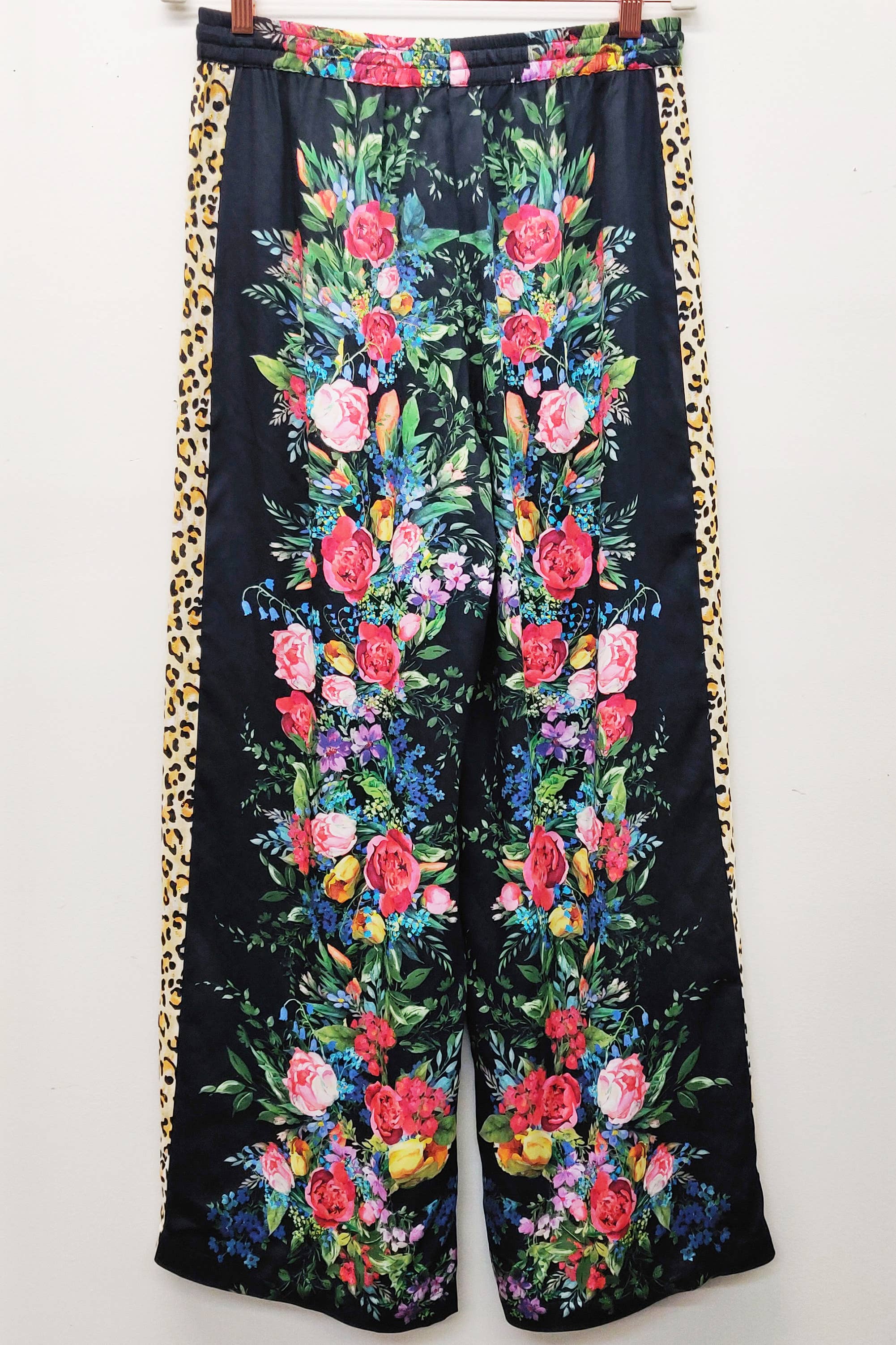 Black Floral Zinnia Pants for wholesale on Faire18