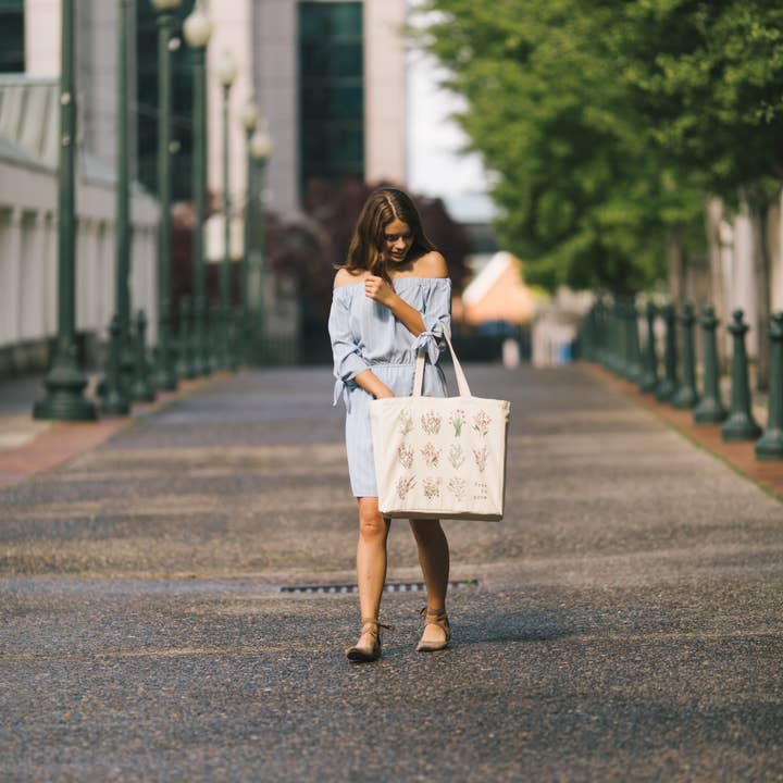 The Tote Project - Wholesale Tote Bag - Women's - Free to Grow (Herb Edition) Tote Bag1