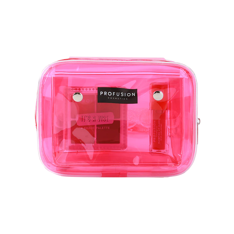 VIAI Beauty - Wholesale Makeup Kit - PROFUSION It's a Vibe | Festival Ready 3-pc Bag & Cosmetic Set2