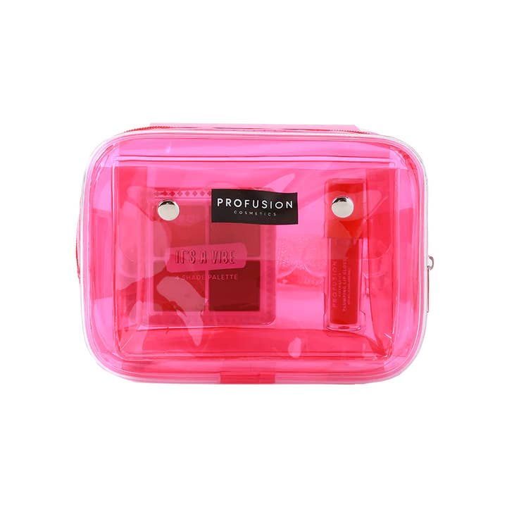 VIAI Beauty - Wholesale Makeup Kit - PROFUSION It's a Vibe | Festival Ready 3-pc Bag & Cosmetic Set2