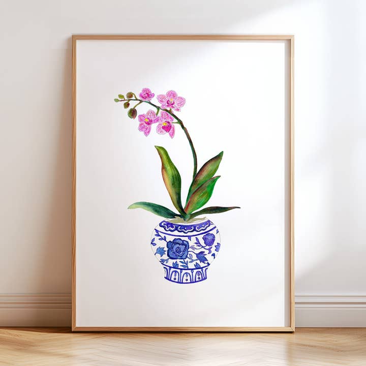 Ginger Jar Orchid No. 4 for wholesale by Snoogs & Wilde Art