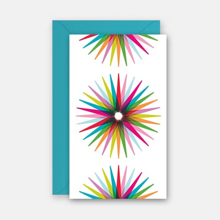Colorful Starburst - Gift Enclosure Card for wholesale by Rock Scissor Paper
