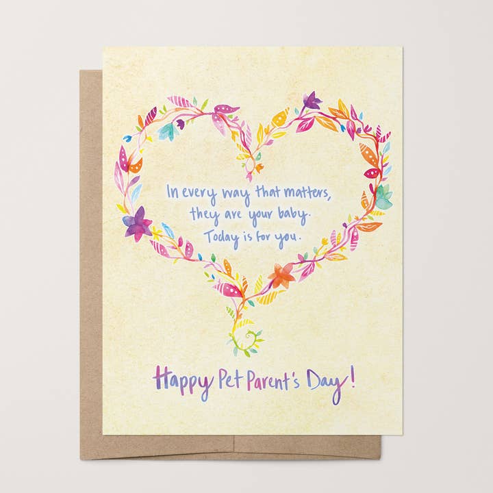 They Are Your Baby Compassion Card - Pet Love for wholesale by A Touch of Moxy