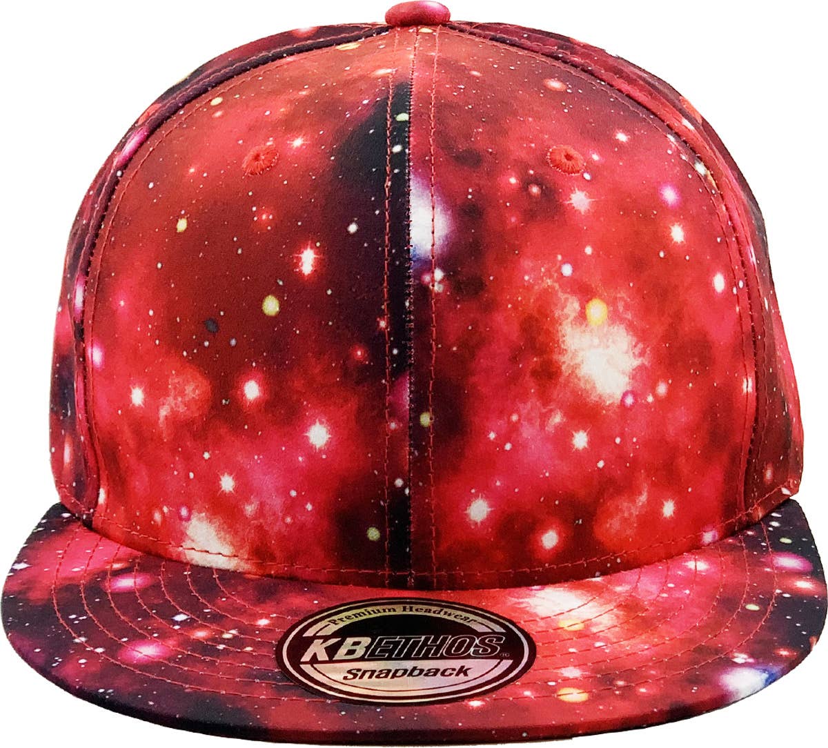 KBETHOS - Wholesale Flat Brim Cap - Unisex - Galaxy Snapback32
