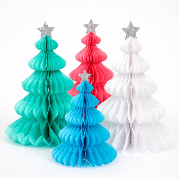 Meri Meri – wholesale Christmas decoration – Rainbow Forest Honeycomb Decorations4