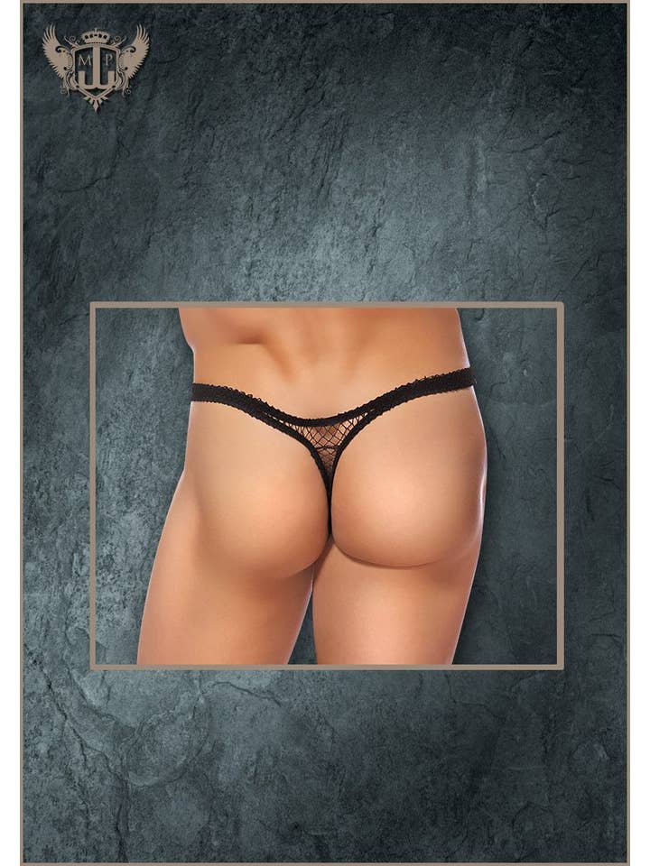 Lingerie Mart - Wholesale Underwear - Men's - Male Power Stretch Net Bong Thong MP44211