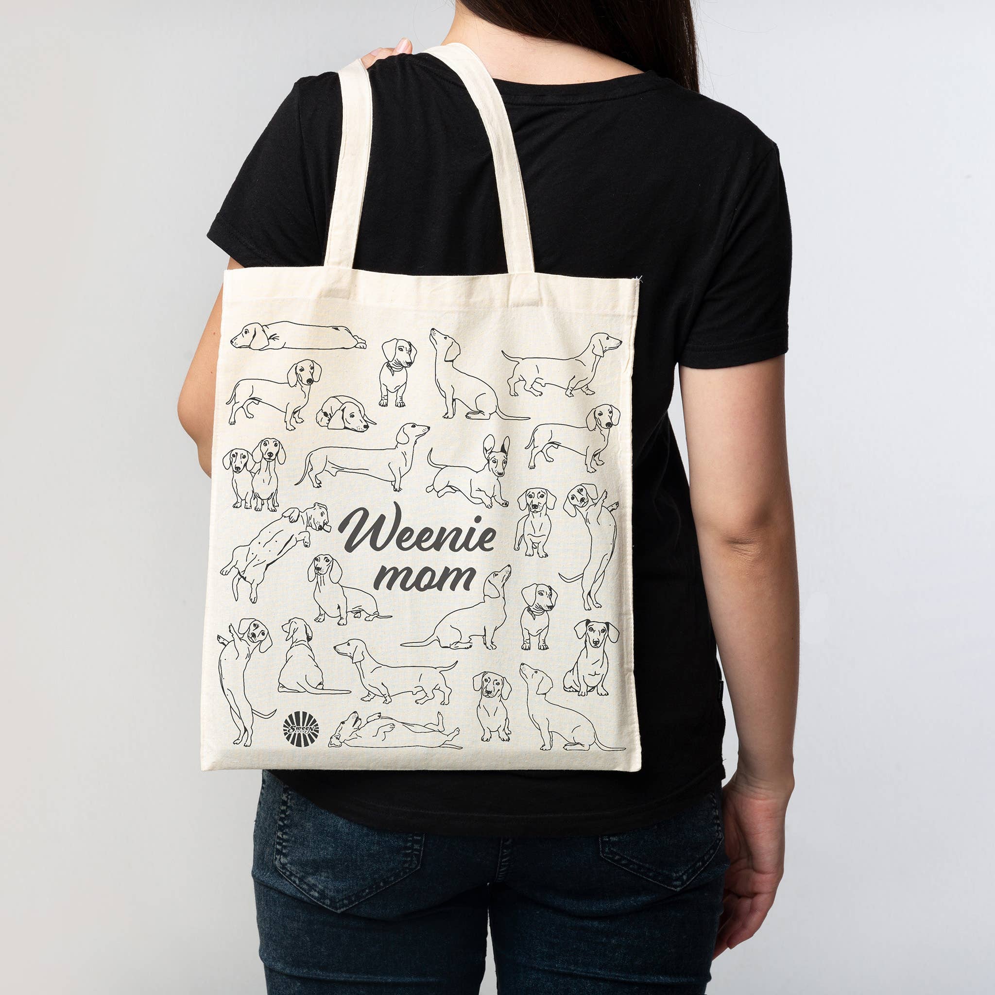 Sween Shop – Engroshandel Tote bag - Dame – Weenie Mor Gravhund Mulepose til Kæledyrshundemor Doxie Gave6