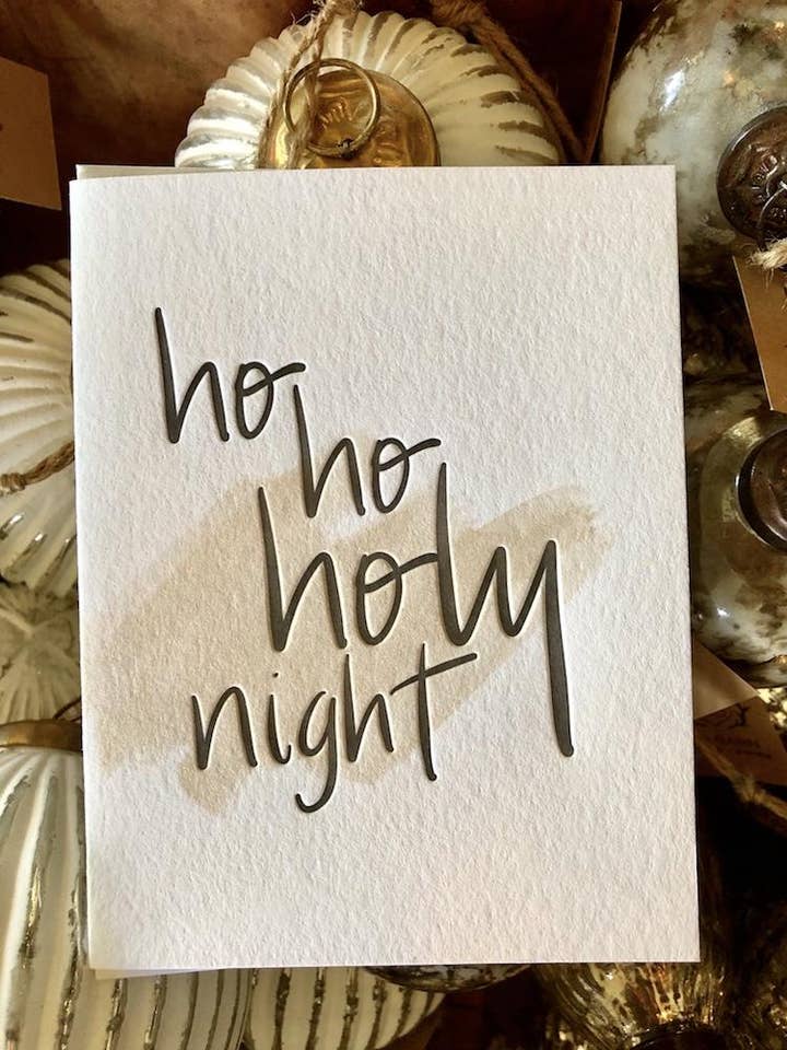 Nuit Sainte Ho Ho pour la vente par jill.cate letterpress